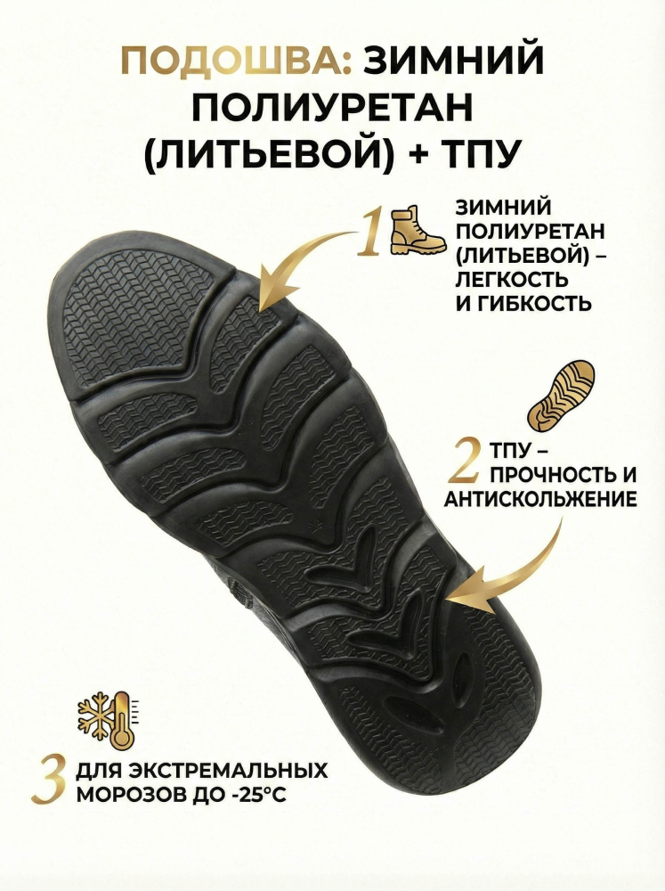 мужские ботинки натуральная кожа / натуральный мех + шерсть gugu