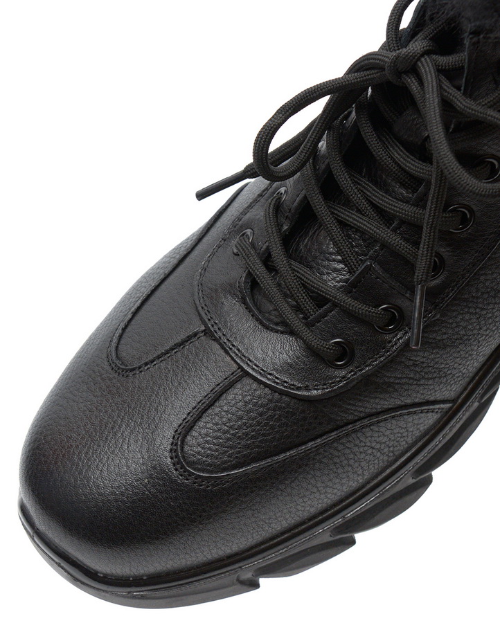 мужские ботинки натуральная кожа / натуральный мех + шерсть gugu