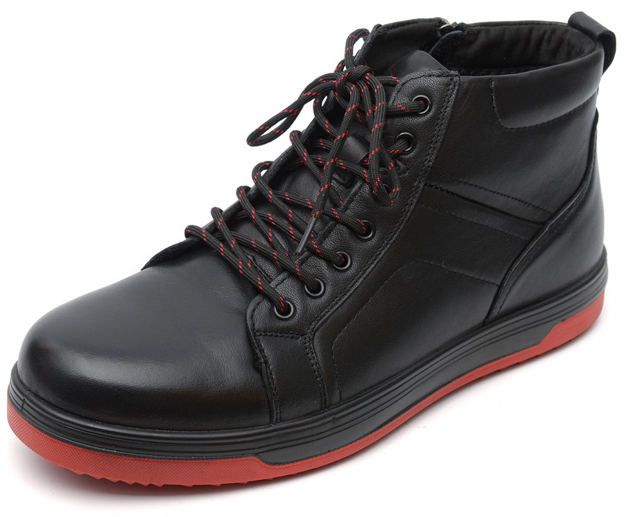 мужские ботинки натуральная кожа / шерсть gugu