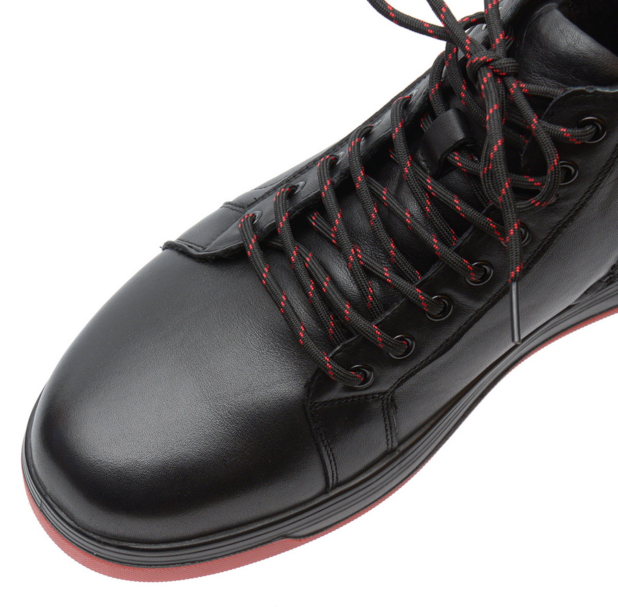 мужские ботинки натуральная кожа / шерсть gugu