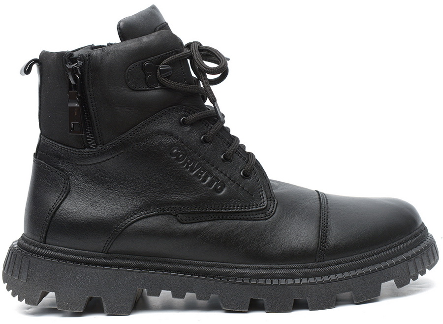 мужские ботинки натуральная кожа / натуральный мех corvetto