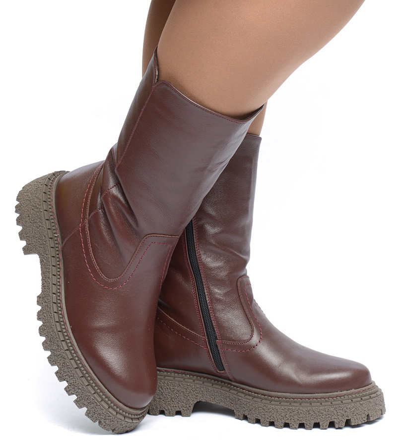 женские сапоги натуральная кожа / натуральная  шерсть corvetto италия