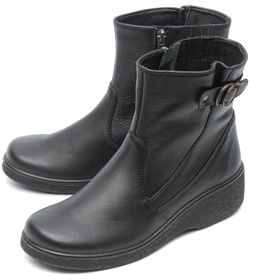 женские полусапоги натуральная кожа / байка росвест россия