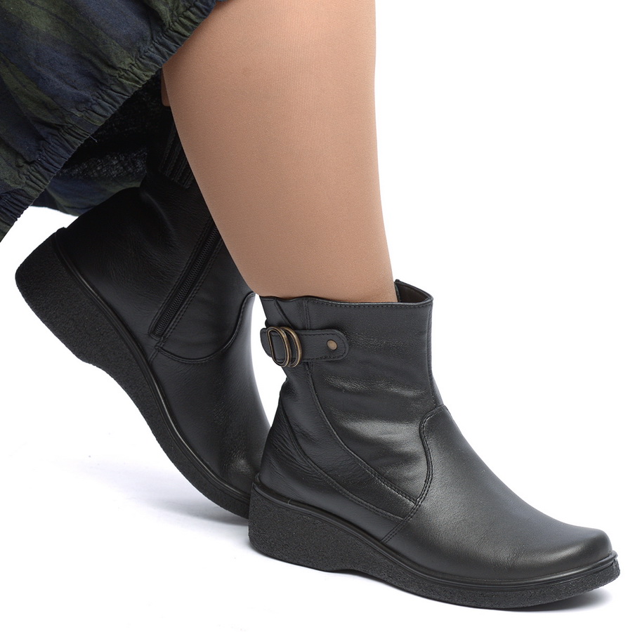 женские полусапоги натуральная кожа / байка росвест россия