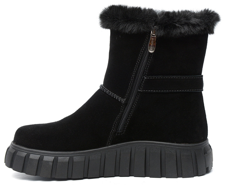 женские ботинки натуральная кожа(велюр) / натуральный мех gugu германия