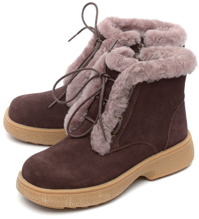 женские ботинки натуральная кожа ( велюр ) / натуральный мех gugu германия