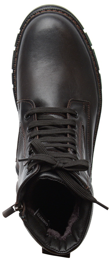 мужские ботинки натуральная кожа / натуральный мех corvetto