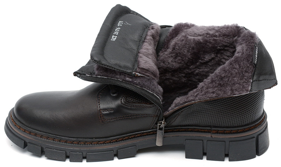 мужские ботинки натуральная кожа / натуральный мех corvetto