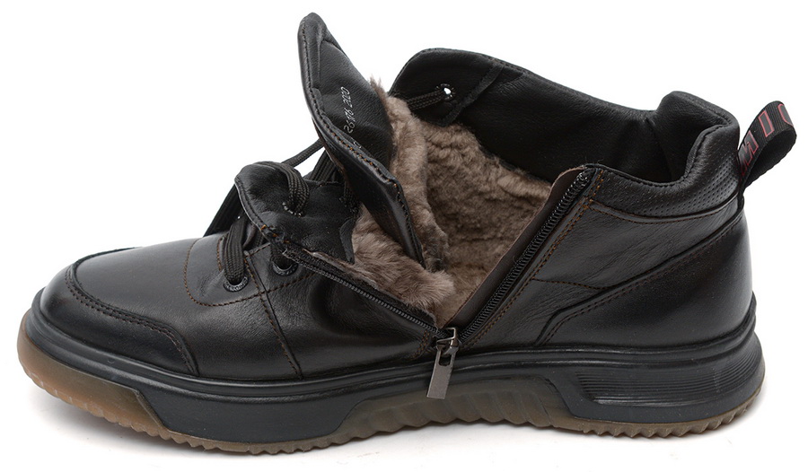 мужские ботинки полуспортивные натуральная кожа /натуральный мех corvetto