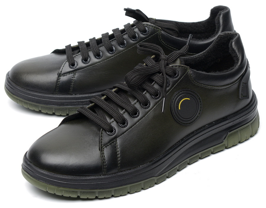 мужские кроссовки натуральная кожа/байка corvetto италия