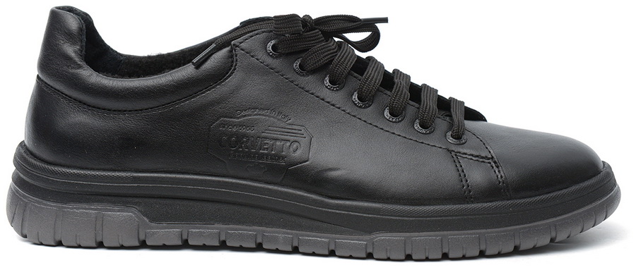 мужские кроссовки натуральная кожа/байка corvetto италия