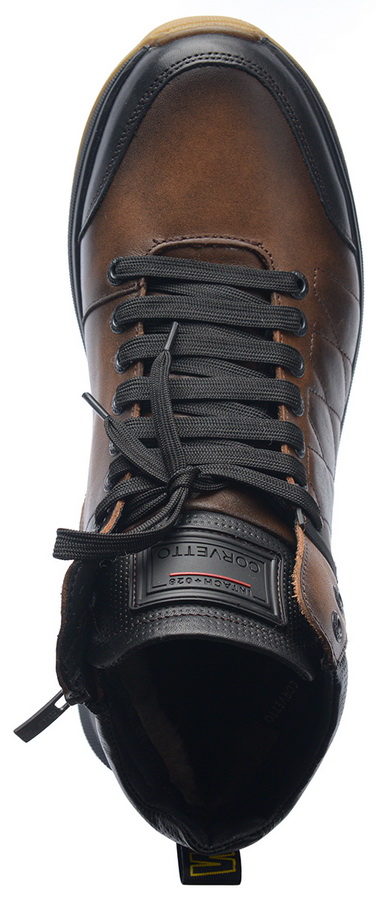 мужские кроссовки натуральная кожа / шерсть corvetto