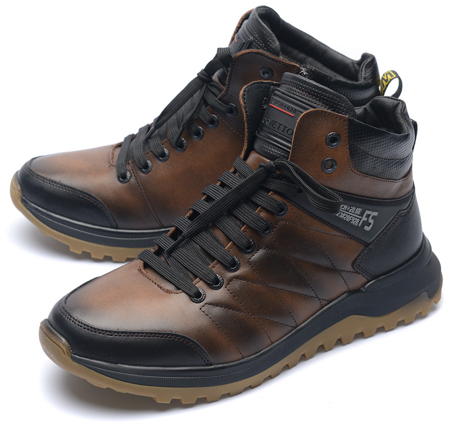 мужские кроссовки натуральная кожа / шерсть corvetto