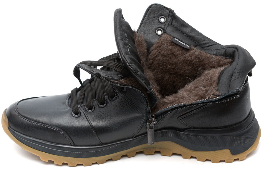 мужские кроссовки натуральная кожа / шерсть corvetto