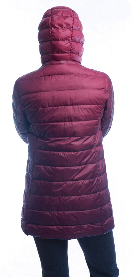 женская ультралёгкая пуховая куртка длинная  l(42)-7xl(56) binifoot/bnf