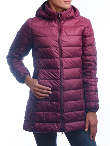 женская ультралёгкая пуховая куртка длинная  l(42)-7xl(56) binifoot/bnf