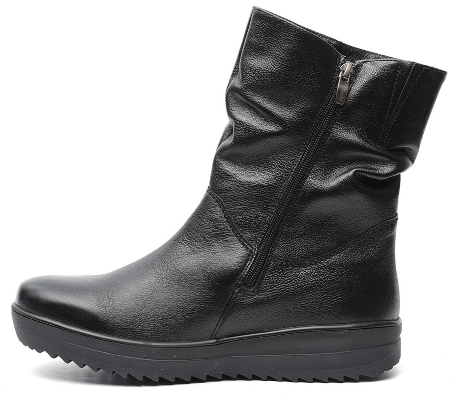 женские полусапоги натуральная кожа  / шерсть марко беларусь