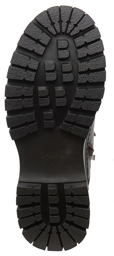 мужские ботинки натуральная кожа / натуральный мех gugu