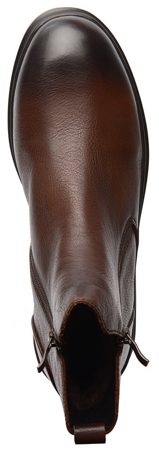 мужские ботинки натуральная кожа / натуральный мех gugu