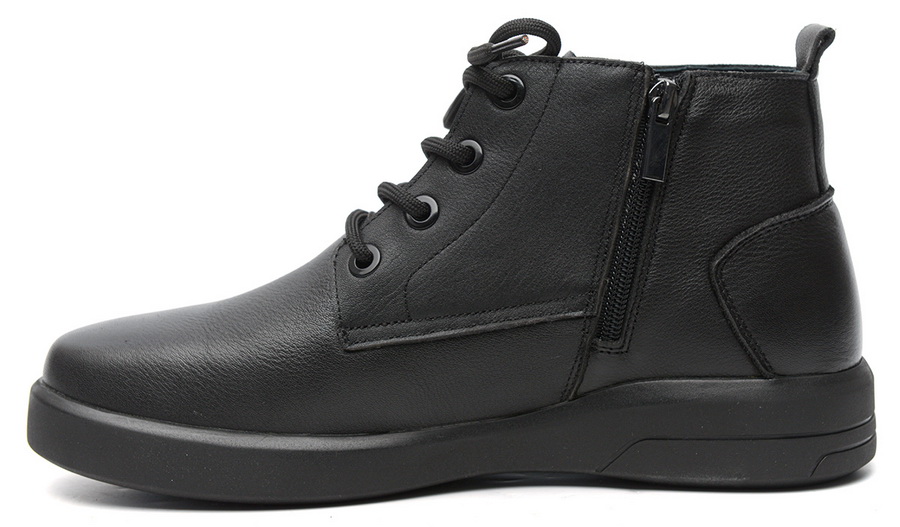 мужские ботинки натуральная кожа / натуральный мех gugu