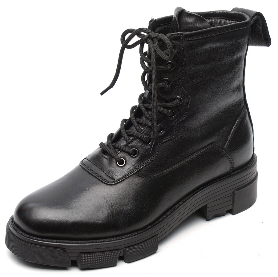 мужские ботинки натуральная кожа / натуральный мех gugu