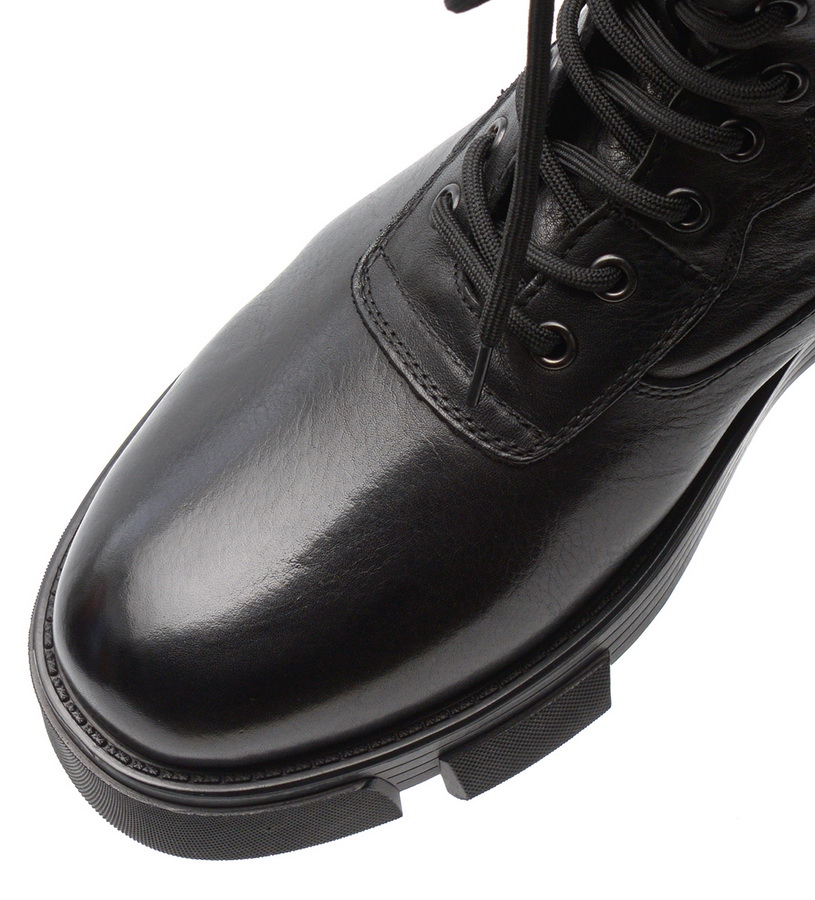 мужские ботинки натуральная кожа / натуральный мех gugu