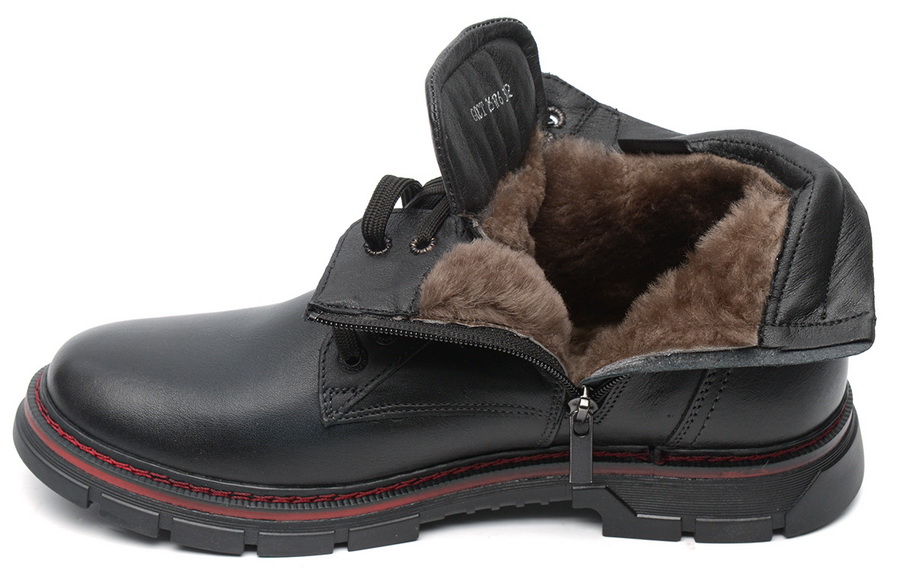 мужские ботинки натуральная кожа / натуральный мех corvetto