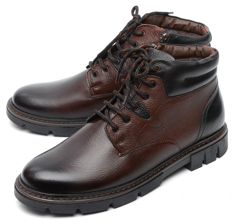 мужские ботинки натуральная кожа / натуральный мех corvetto