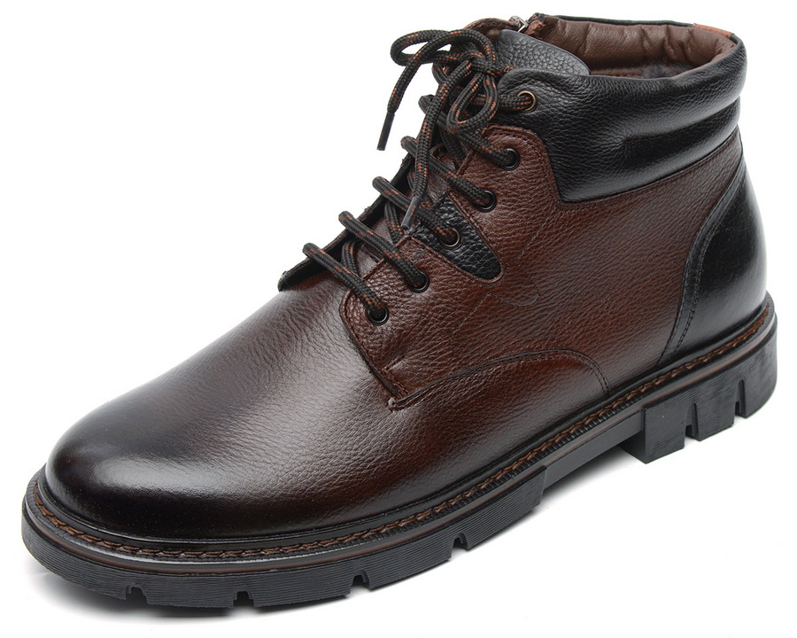 мужские ботинки натуральная кожа / натуральный мех corvetto