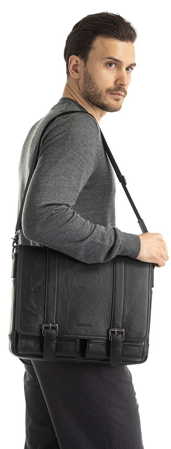 мужской портфель натуральная кожа corvetto