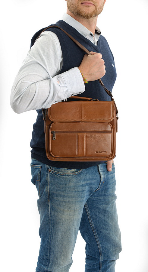 мужская сумка натуральная кожа corvetto