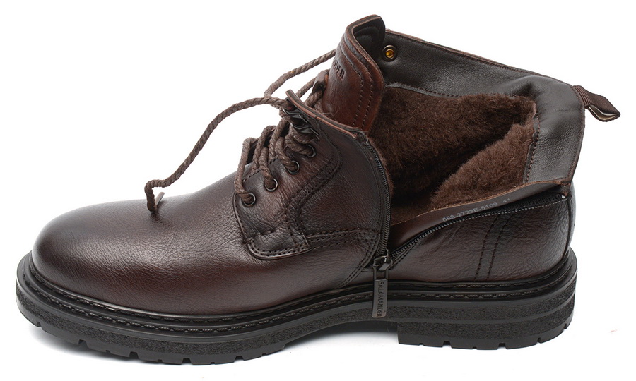 мужские ботинки натуральная кожа / шерсть salamander