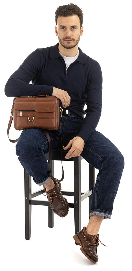 мужская сумка натуральная кожа corvetto