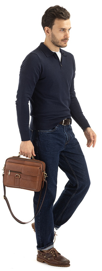 мужская сумка натуральная кожа corvetto