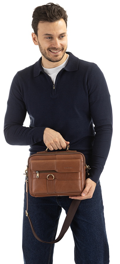 мужская сумка натуральная кожа corvetto