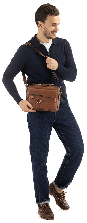 мужская сумка натуральная кожа corvetto