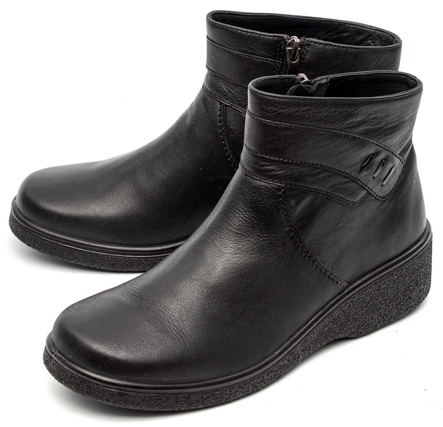 женские полусапоги натуральная кожа / байка росвест россия