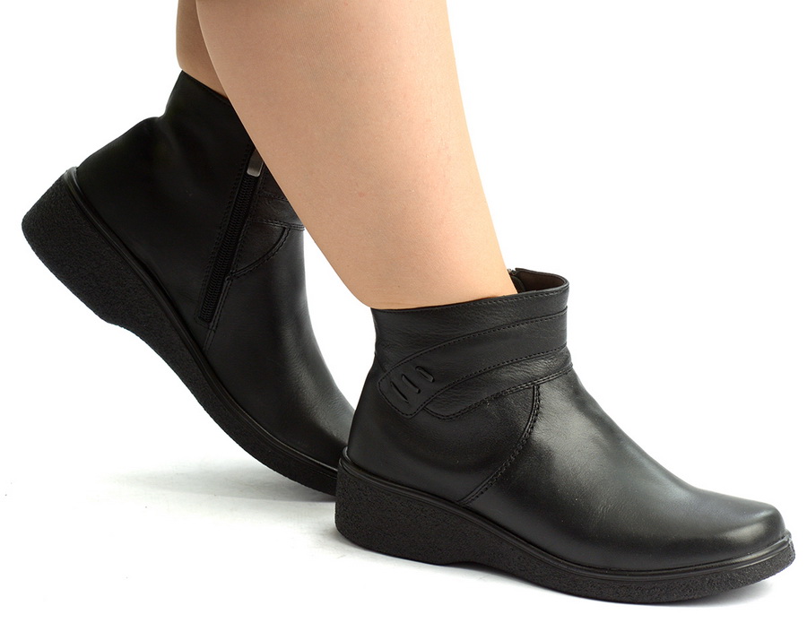 женские полусапоги натуральная кожа / байка росвест россия