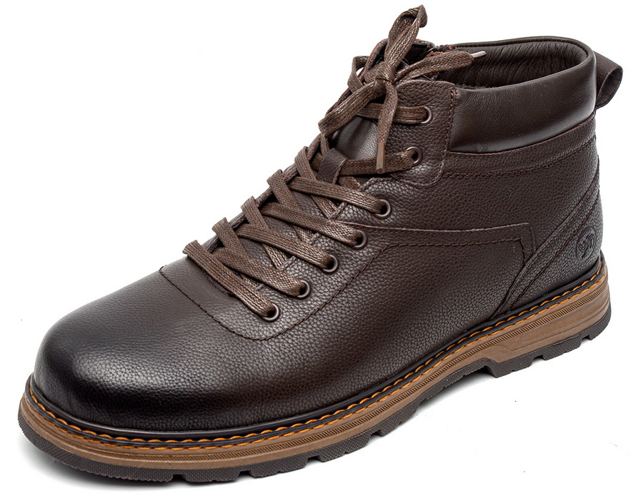 мужские ботинки натуральная кожа/натуральный мех salamander