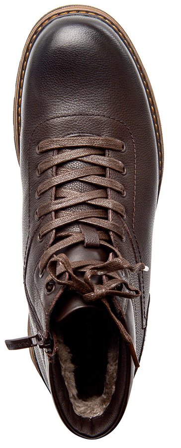 мужские ботинки натуральная кожа/натуральный мех salamander