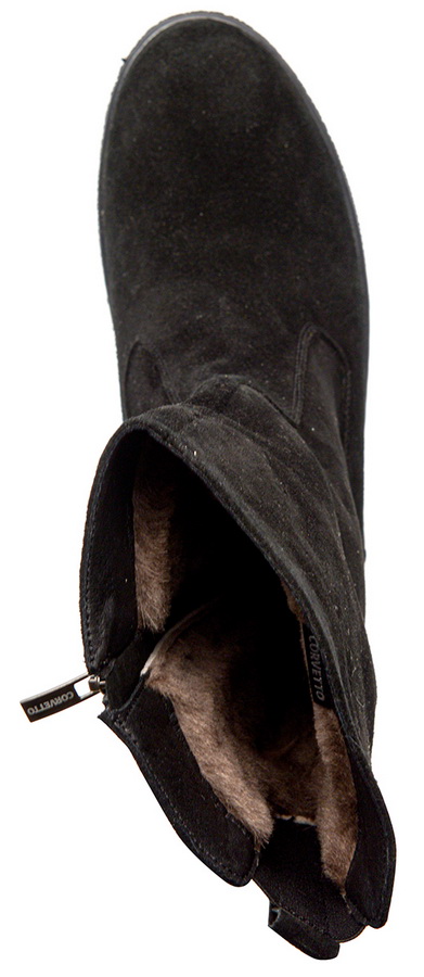 женские сапоги натуральная кожа(велюр) / натуральный мех corvetto италия