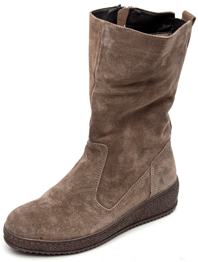 женские сапоги натуральная кожа(велюр) / натуральный мех corvetto италия