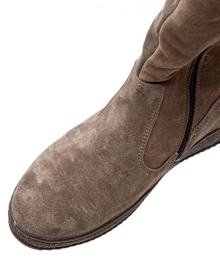 женские сапоги натуральная кожа(велюр) / натуральный мех corvetto италия