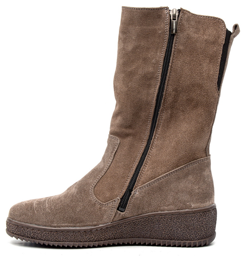 женские сапоги натуральная кожа(велюр) / натуральный мех corvetto италия