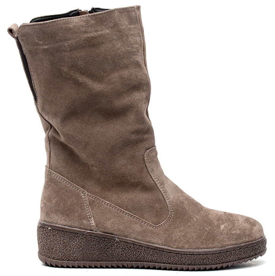 женские сапоги натуральная кожа(велюр) / натуральный мех corvetto италия