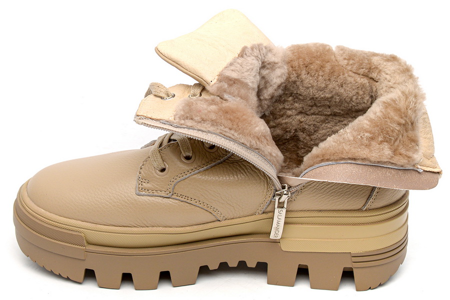 женские ботинки натуральная кожа  / натуральный мех salamander