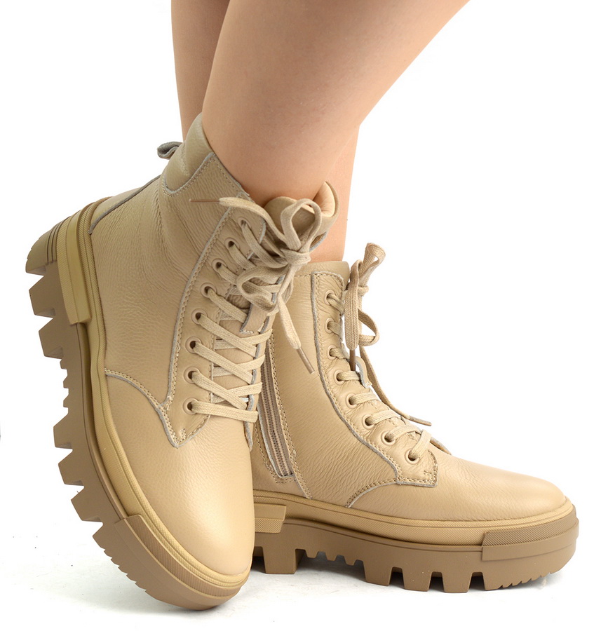 женские ботинки натуральная кожа  / натуральный мех salamander