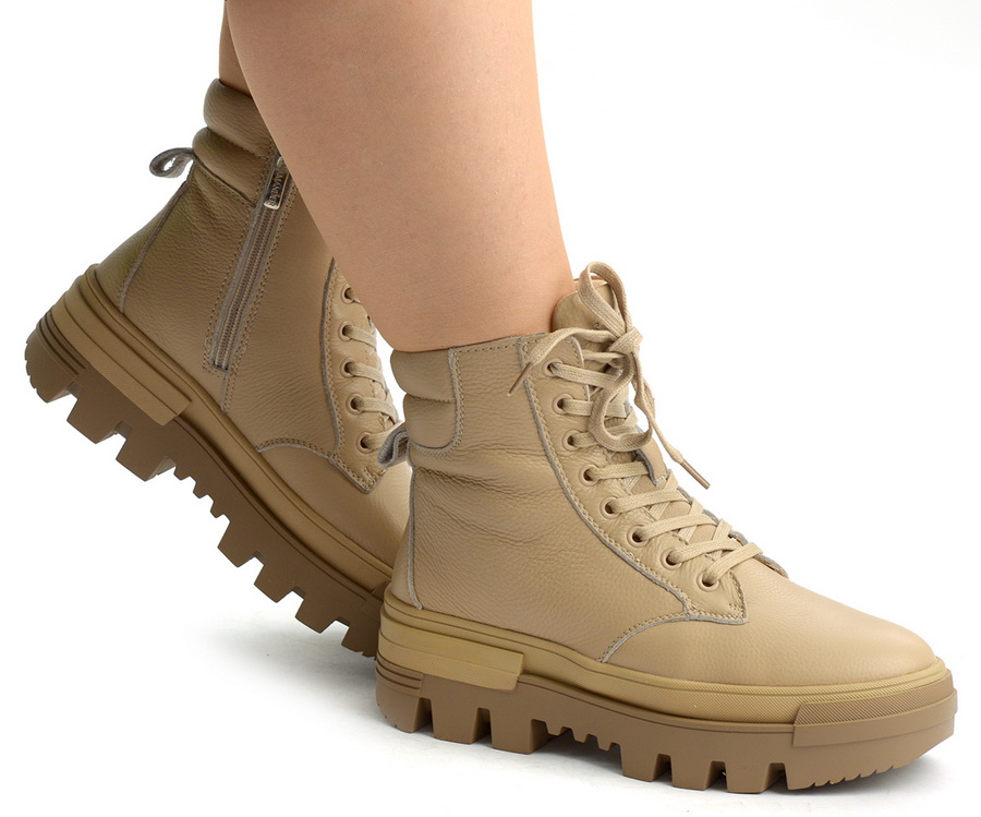 женские ботинки натуральная кожа  / натуральный мех salamander