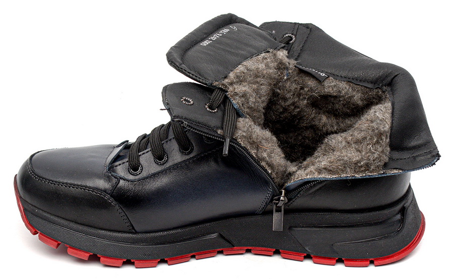 мужские кроссовки натуральная кожа / шерсть corvetto