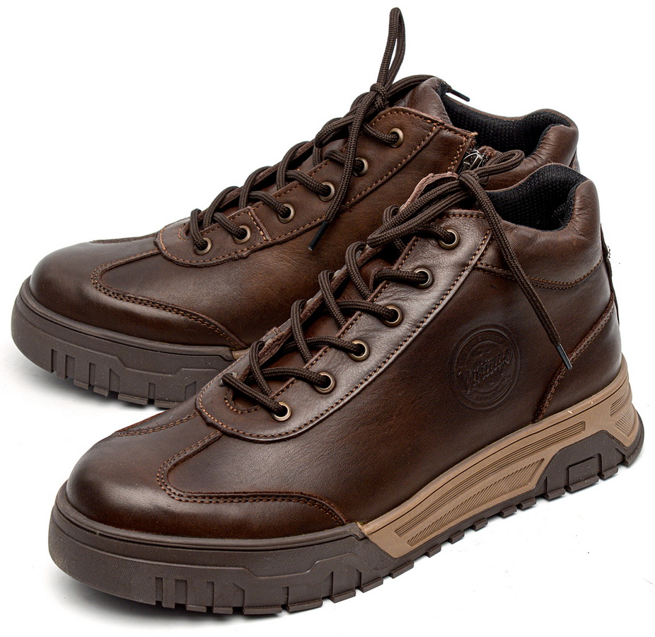 мужские ботинки натуральная кожа / шерсть corvetto